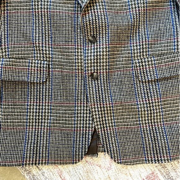 VTG SMITH'S BERMUDA Alexanders of Scotland 100% Lambswool Tweed Plaid Blazer - Picture 3 of 16